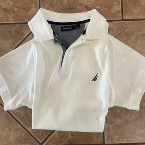 Men’s polo, Nautica, L, white